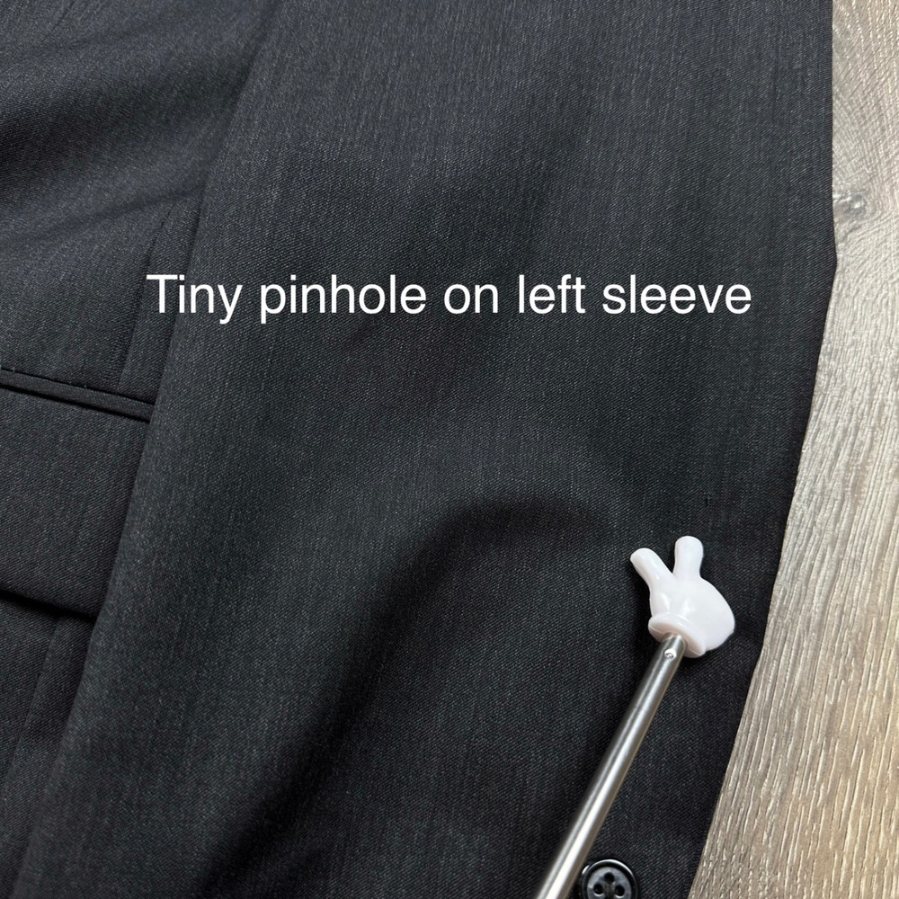 Jos A Bank Signature Collection Wool Blazer 44S Charcoal Grey Suit Jacket - Picture 6 of 11